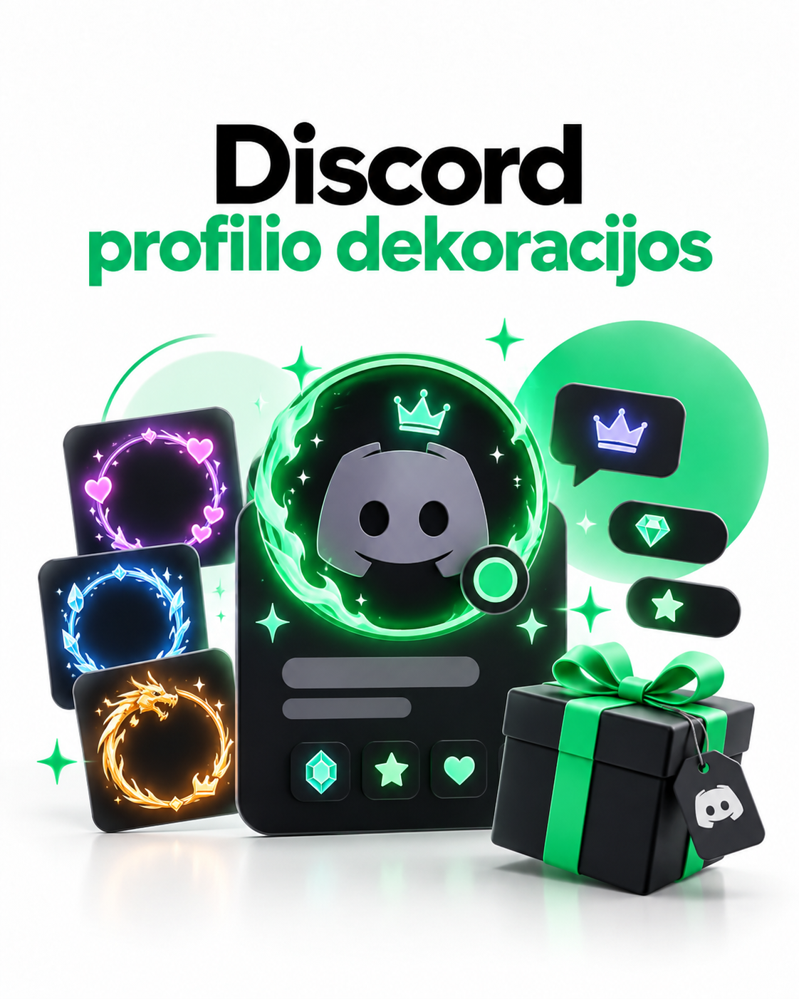 Discord profilio dekoracijos